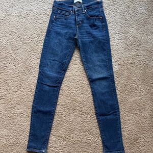 LOFT Skinny Crop Dark Wash Jeans